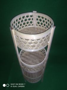 BAMMADE Natural Bamboo Mini Corner Rack for Home, Office, Kitchen