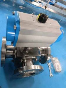 CF8 3 Way Pneumatic Floating Ball Valve 50 Mm to 1200 Mm