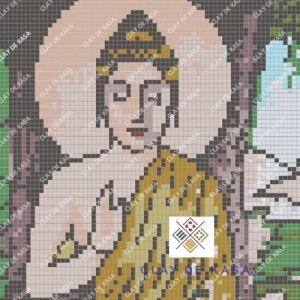 Buddha Mosaic Mural Tiles Artwork