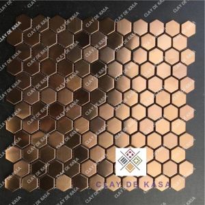 Designer Elegant Mosaic Metal Stone Wall Cladding