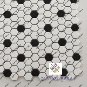 Hexagonal Glass Mosaic Highlighter Tiles