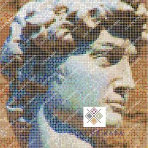 mosaic portrait wall mural