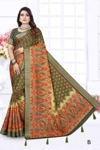 Ladies Fancy Art Silk Printed Saree Party / Festive Wear