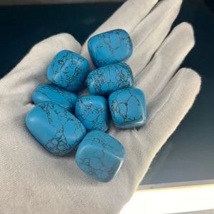 Blue Turquoise Tumbled Stone for Meditation, Reiki, Crystal Healing