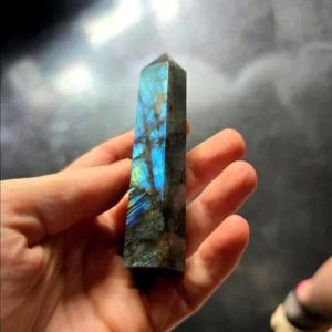 Stone Multicolor Labradorite Pencil Point