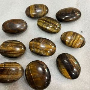 Polished Oval Shape Tiger Eye Stone for Healing Purposes