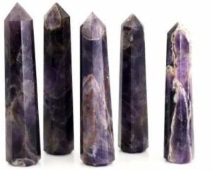 Polished Purple Amethyst Stone Tower, Weight : 50 G