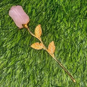 Rose Quartz Flower for Home Decor, Packaging Type : Box