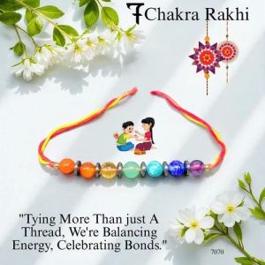 Seven Chakra Crystal Rakhi, Color : Multicolor for Raksha Bandhan