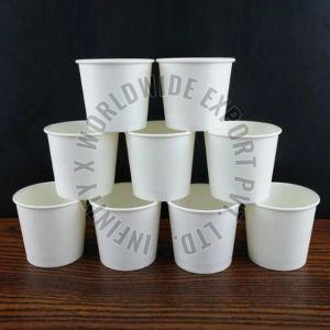 Plain Disposable Paper Cup, Color : White