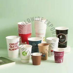Printed Disposable Paper Cup, Color : Multicolor