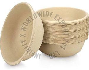 Round Sugarcane Bagasse Disposable Bowl, Color : Creamy