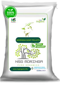 Organic Moringa Goat Feed Pellet, Color : Green