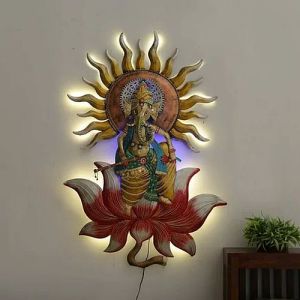 Decorative Iron Ganesha Wall Hanging