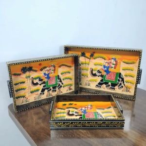 Hand Painted Wooden Serving Tray