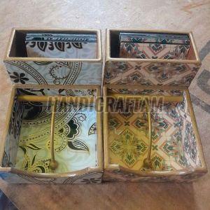 Decorative Wooden Tissue Box Traditional