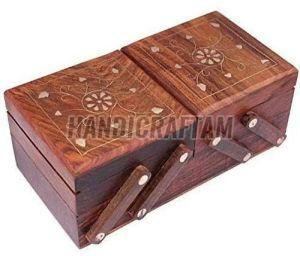 Designer Wooden Jewellery Box, Color : Brown