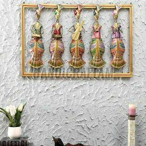 Handmade Iron Musician Wall Hanging, Packaging Type : Box for Decor