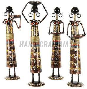 Iron Tribal Lady T-Light Holder for Home Decor