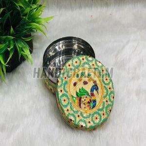 Stainless Steel Decorative Meenakari Box, Color : Multicolor
