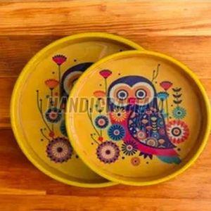 Wooden Hand Painted Stylish Serving Tray