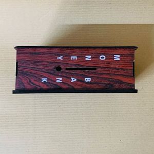 Wooden Piggy Money Bank