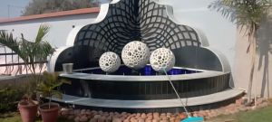 Polished Black Granite Antique Ball Fountain for Outdoor