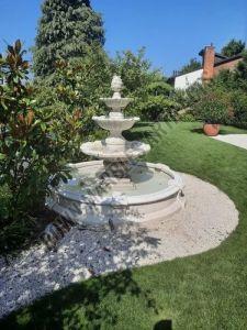 Marble Garden Water Fountain, Shape : Round
