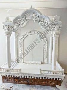 Royal Polishing Architect Pattern Pure White Marble Temple for Home
