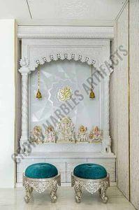 Indoor Designer White Marble Temple for Worship