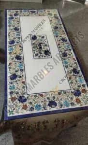 Marble Inlay Table Tops 3x6 Feet for Decorative Or Functional