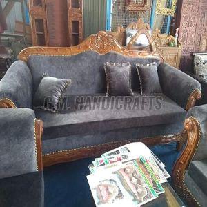 5 Seater Dark Grey Maharaja Sofa Set