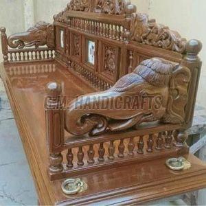 Polished Designer Wooden Ceiling Jhula, Color : Brown