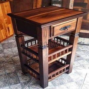 Designer Wooden Side Table for Living Room Furniture