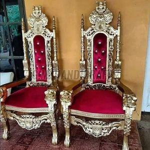 Wooden Red Modern Wedding Chairs Standard for Events