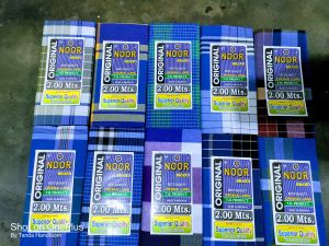 Checkered Cotton Noor Brand Lungi, Color : Assorted Casual