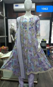 Ladies Pastel Wear Floral Suit