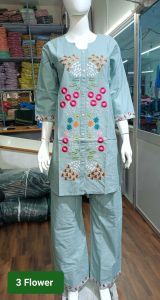 Ladies Ethnic Party Floral Tunic Set