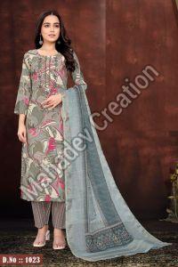 Ethnic Wear Cotton Blend Ladies Fancy Printed Floral Suit