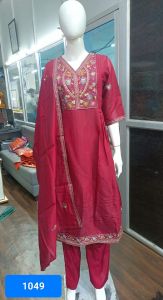 Woman Festive Wear Floral Suit