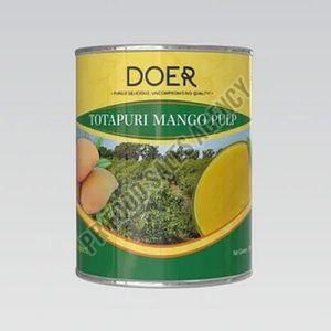 3.1 Kg Doer Totapuri Mango Pulp, Color : Yellow For Food Preparation