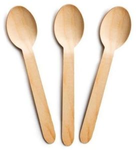 160 Mm Disposable Wooden Spoon, Packaging Type : Packet