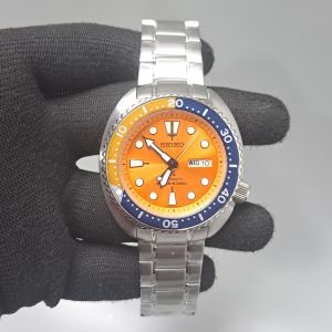 Seiko Prospex Diver&AMP;rsquo;S Orange Dial Stainless Steel Swiss Automatic Watch