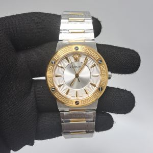 Versace VEVH00620 Greca Logo Dual Tone Silver Dial Store Quality Swiss Watch