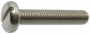 Mild Steel Pan Head Slot Machine Screw M3-M8, Standard : 5.8