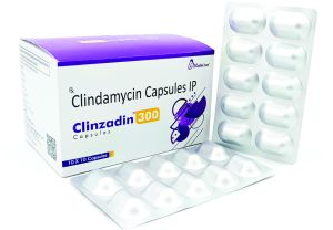 Clindamycin 300mg Capsules, Packaging Size : 10X10 Pack