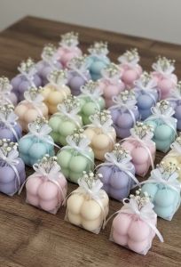 Bubble Cube Mold Wax Candle, Weight : 40g Approx.