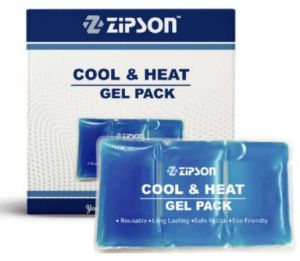 Zipson Reusable Pain Relief Gel Pack for Swelling, Injuries