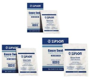 Zipson Sterile Absorbent Wound Gauze Swabs