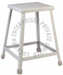 Mild Steel Patient Stool, Color : Silver for Medical Facilities